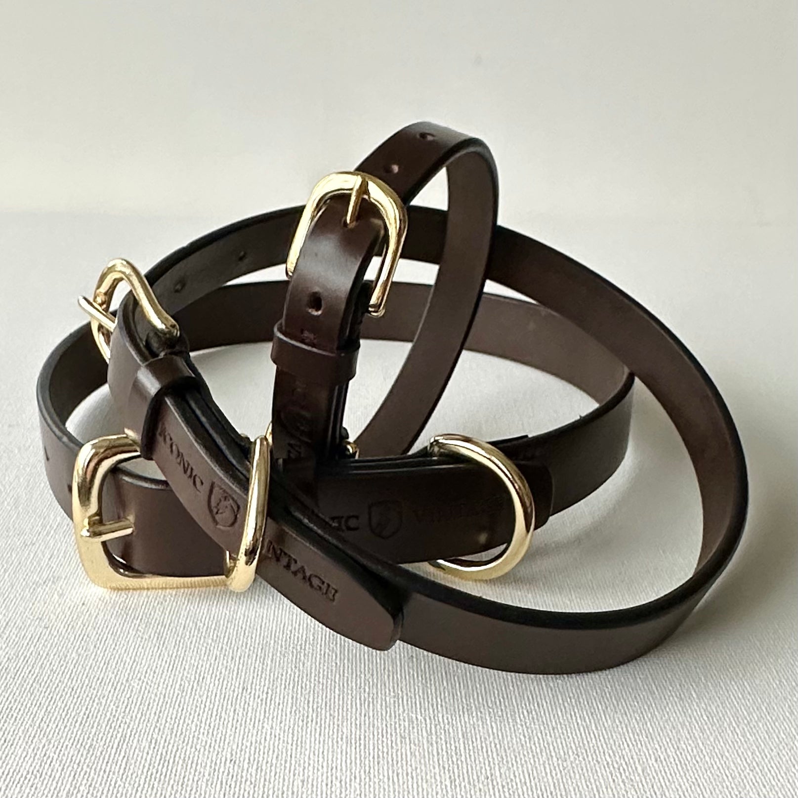 Classic Leather Collar - XS, Brown image