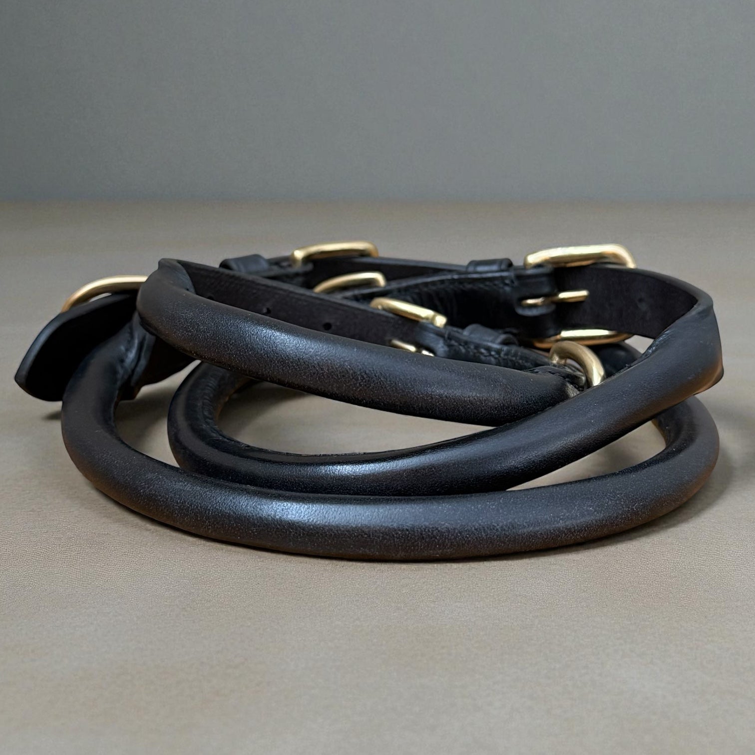 LUXE Rolled Leather Collar image 1