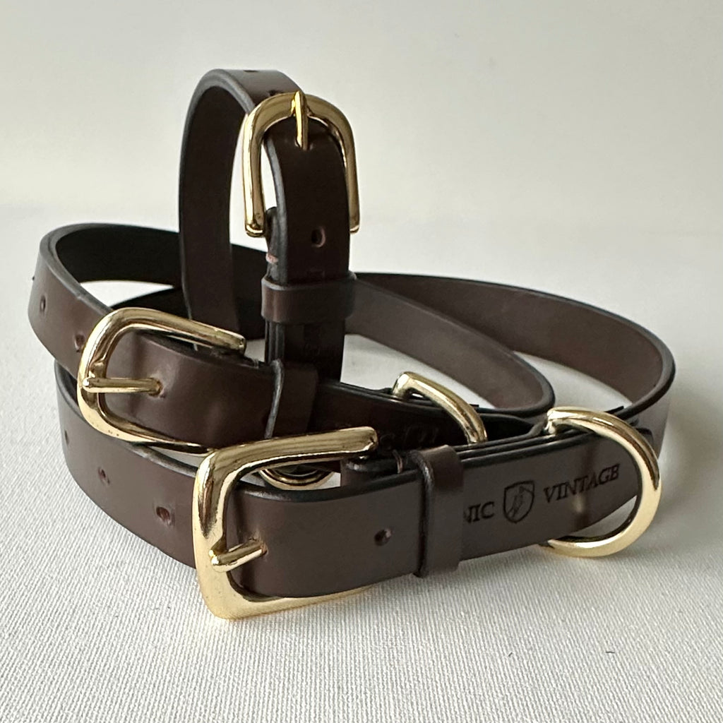 Classic Leather Collar - Medium, Brown image