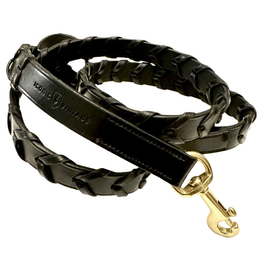LUXE Laced Leather Leash image 1