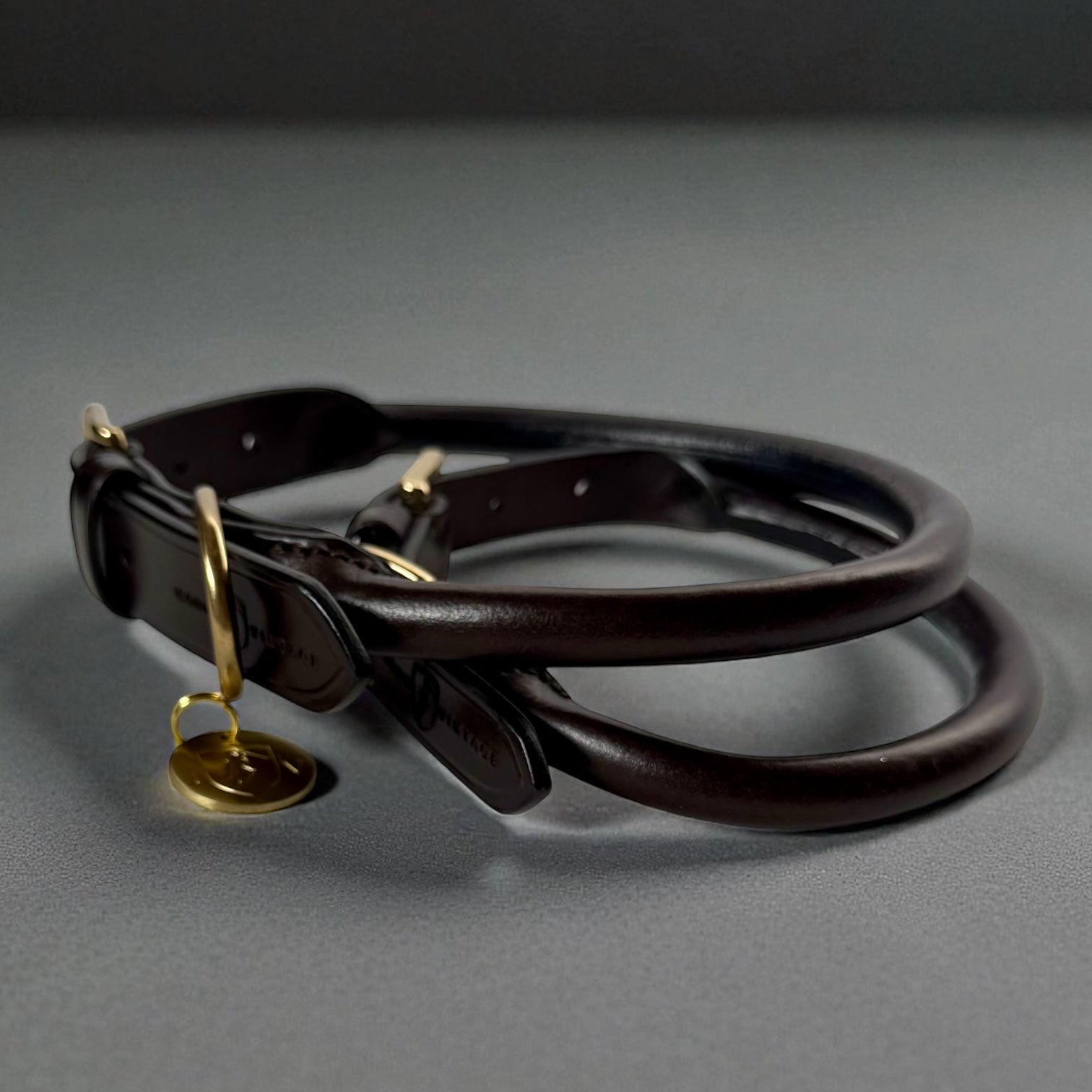 LUXE Rolled Leather Collar image 0